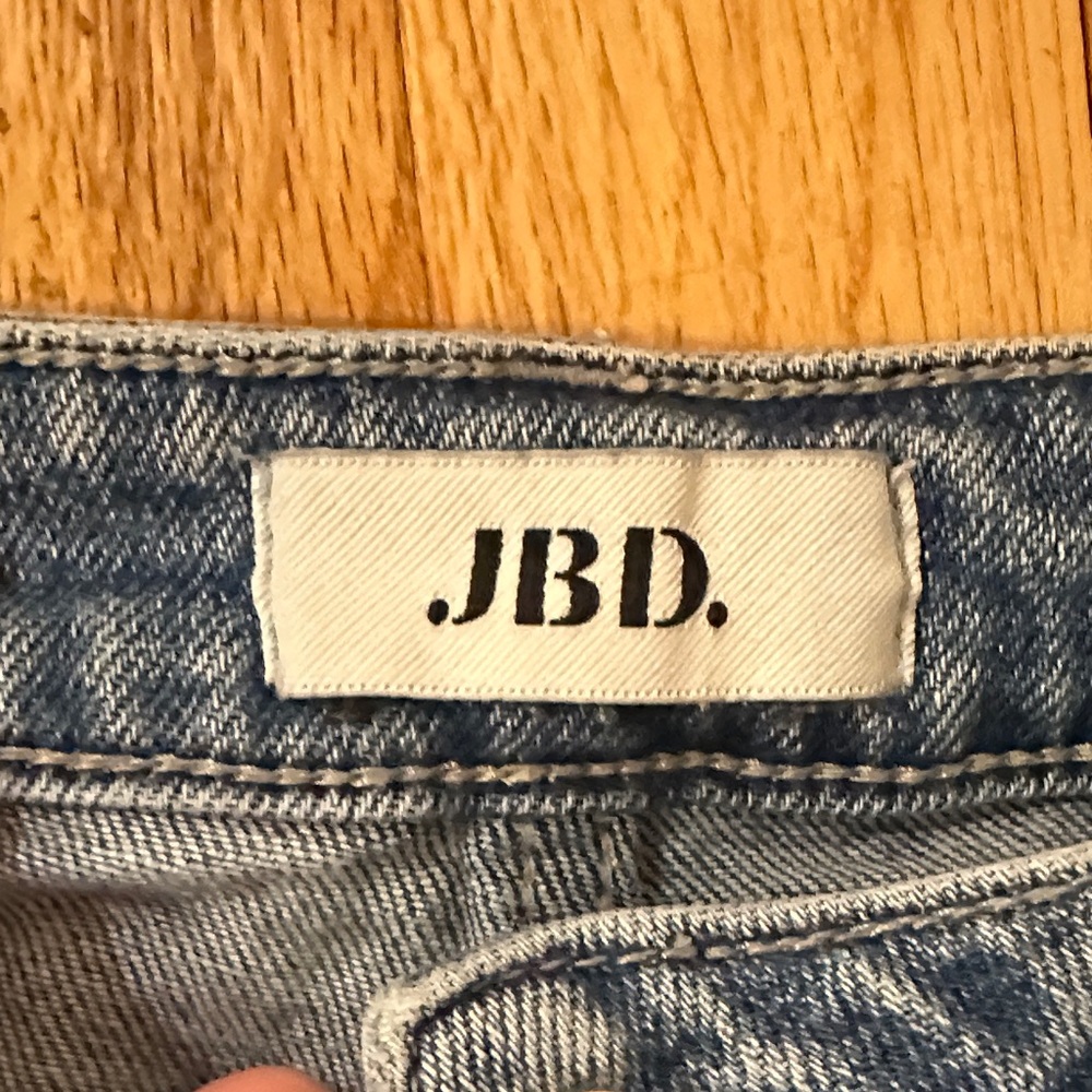 JBD Utility Pocket Jeans Size 27 Medium Light Wash High Hem - Picture 2 of 8